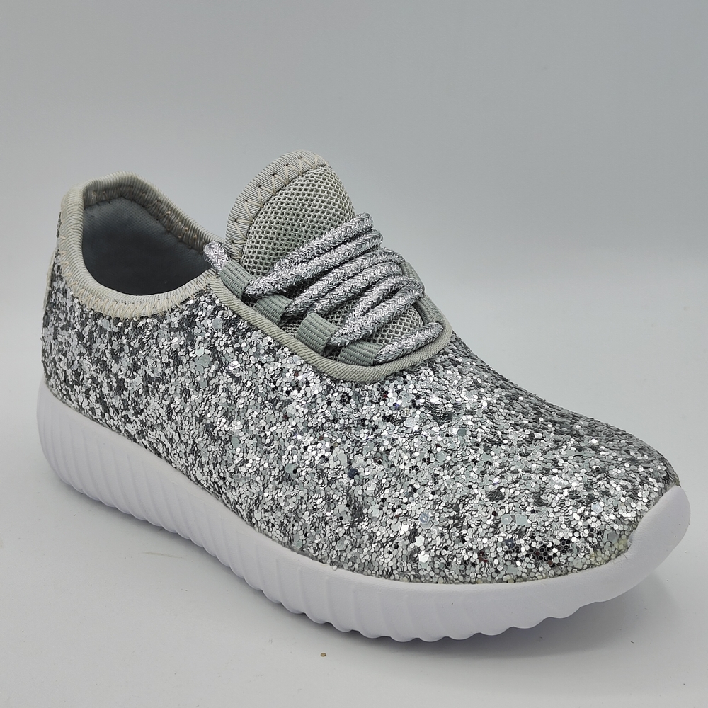 Forever Link Sparkly Kids Sneakers - Silver